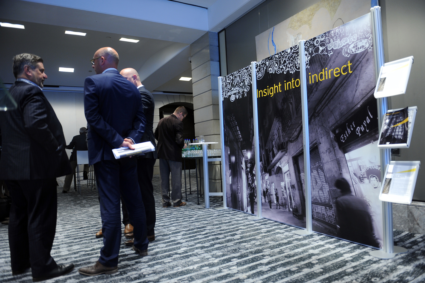 EY 'Insight into indirect' environmental graphics, Barcelona 2015